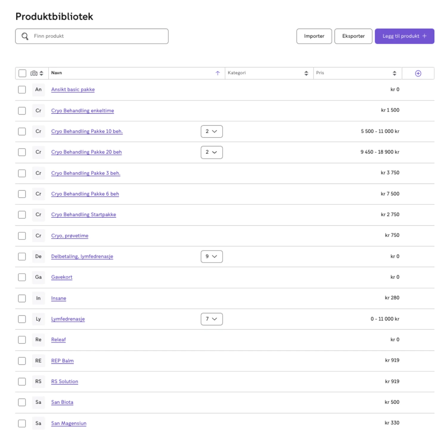 Vitality Hub — Produktoversikt